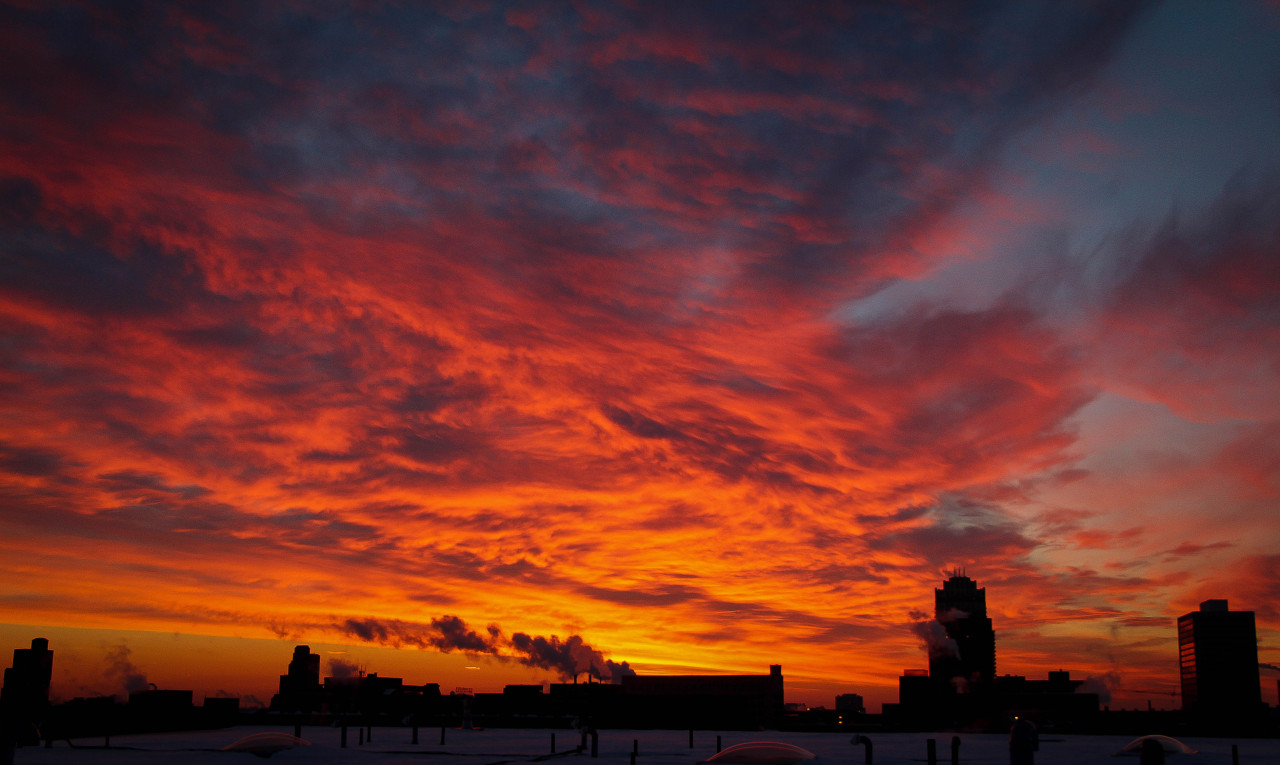 What do they say? Red sky in the morning