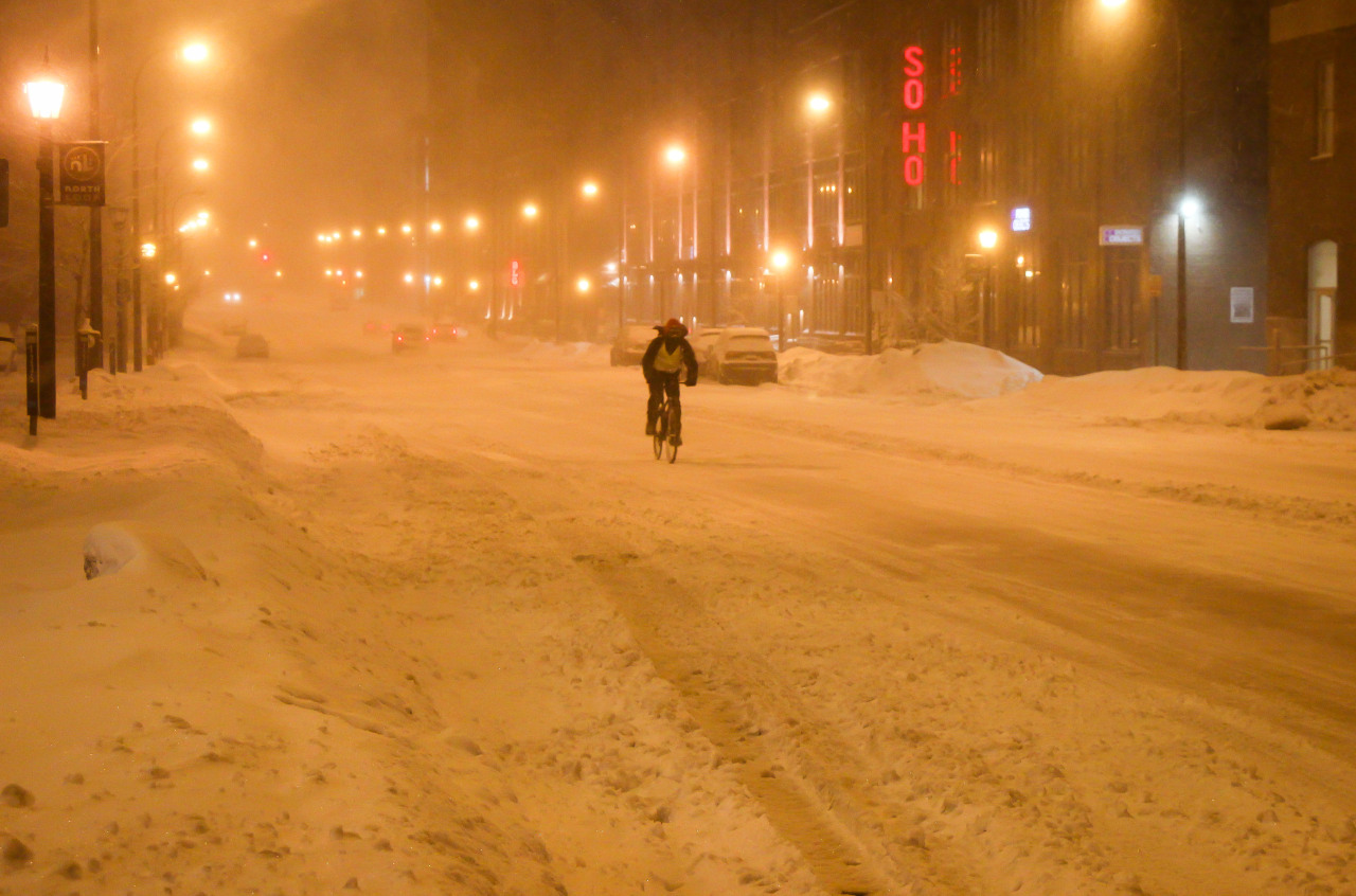Anyone else biking around out there tonight?