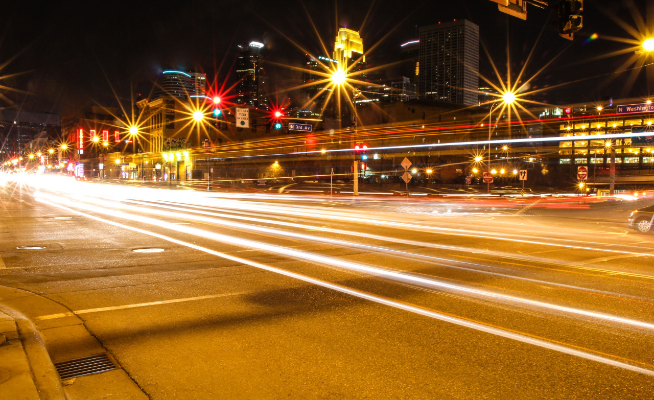 A busy Washington Avenue Night