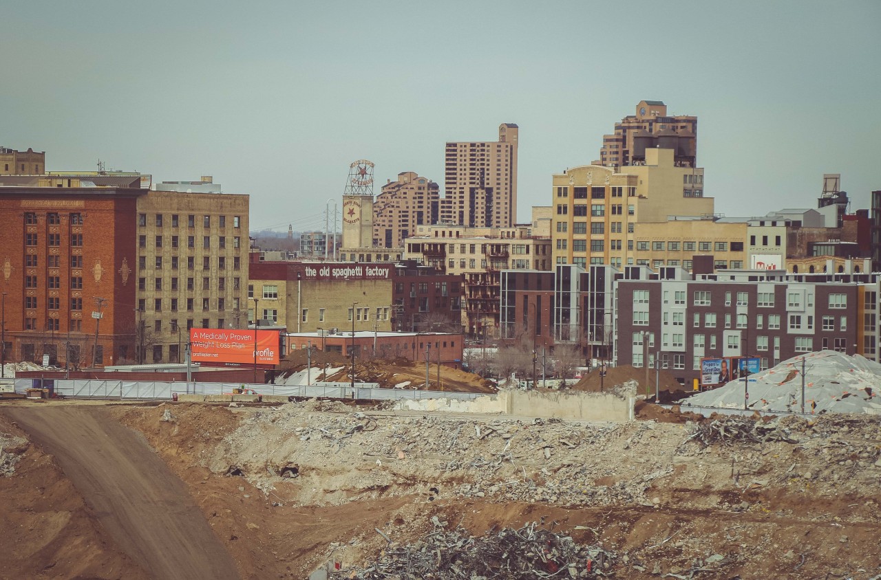 Metrodome construction