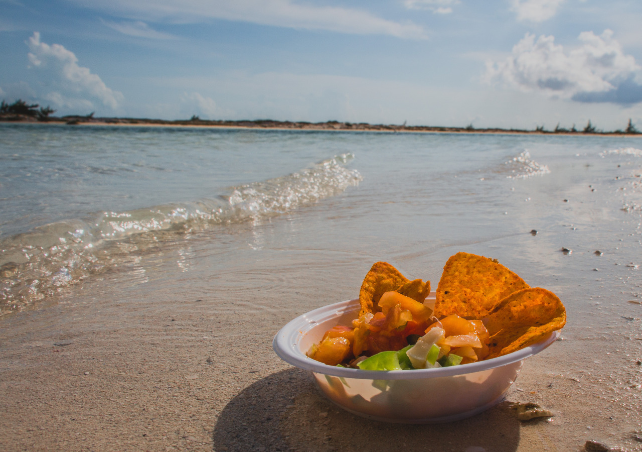 Conch salad with Doritos