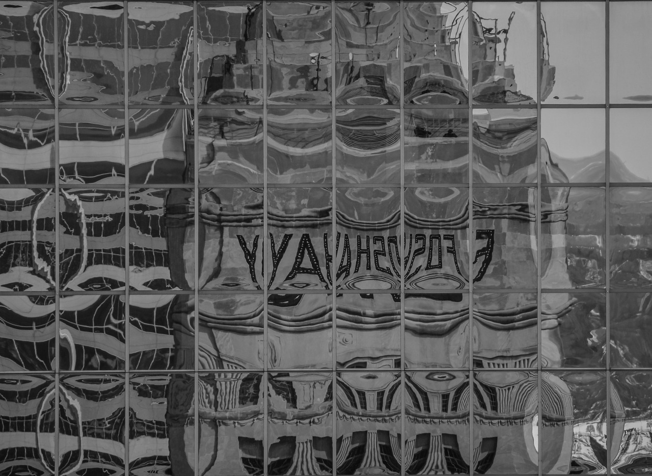 Reflection from the top of the Foshay tower.